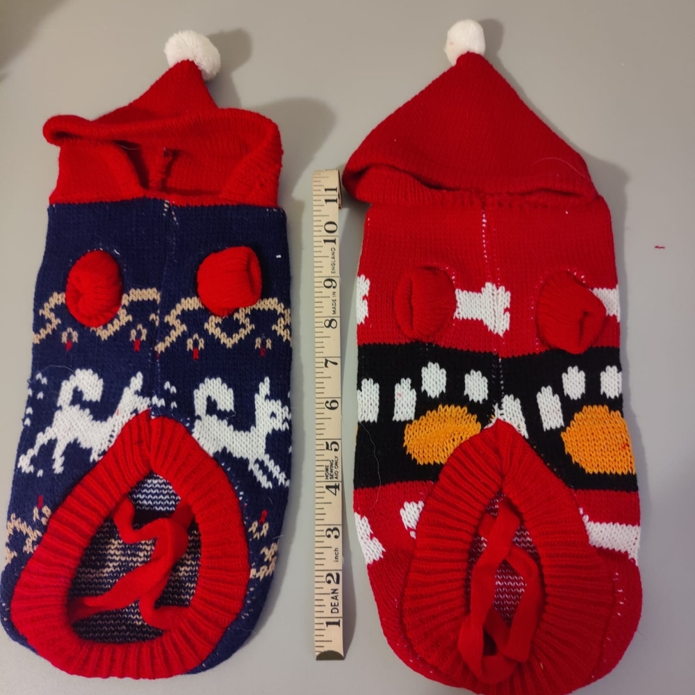 Dog Xmas Sweaters S × 2